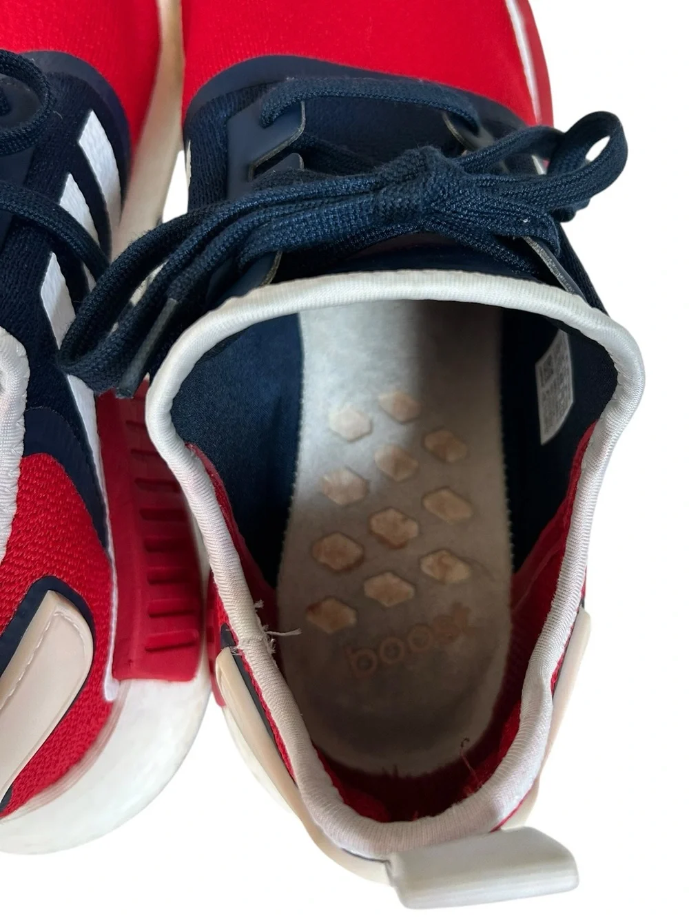 Adidas NMD R1 USA Red Blue White Size 13
